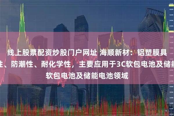 线上股票配资炒股门户网址 海顺新材：铝塑膜具良好阻隔性、防潮性、耐化学性，主要应用于3C软包电池及储能电池领域